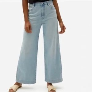 Everlane Wide Leg Summer Light Wash Jean High Waist 29 EUC 8 High Rise